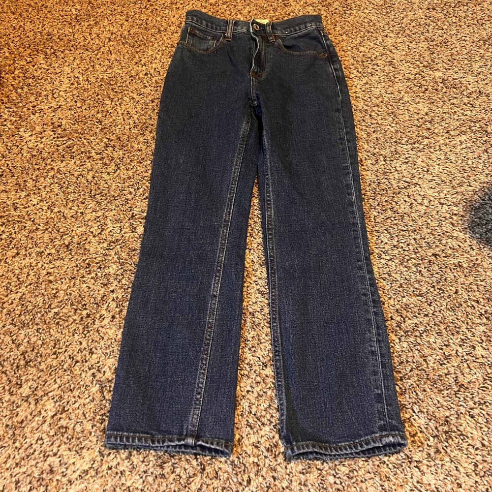 Abercrombie Fitch Ultra High Rise Ankle Straight Dark Wash‎ Denim Jeans Women